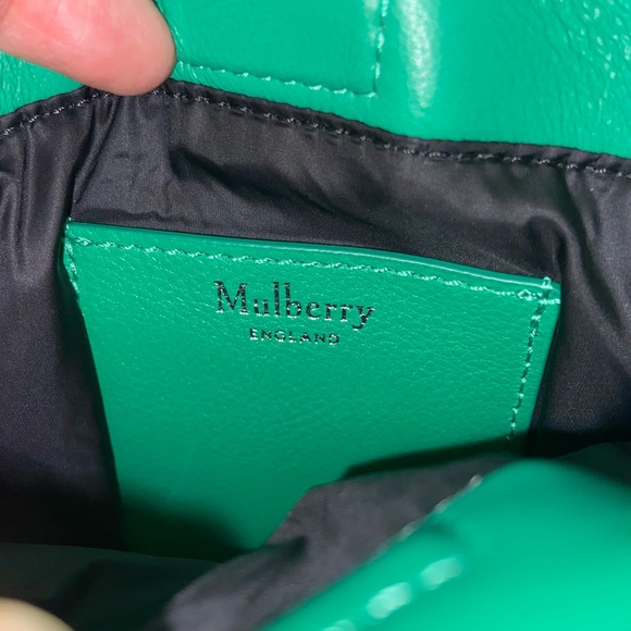 NWT Mulberry Softie Phone Bag Green - Picture 6 of 11